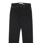 LEE COOPER Mens Cotton Black Regular Straight Trousers W31 L34 Classic Zip