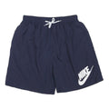 NIKE Mens Shorts Navy Blue Casual Sports 3XL W30 Polyester Blend Drawstring