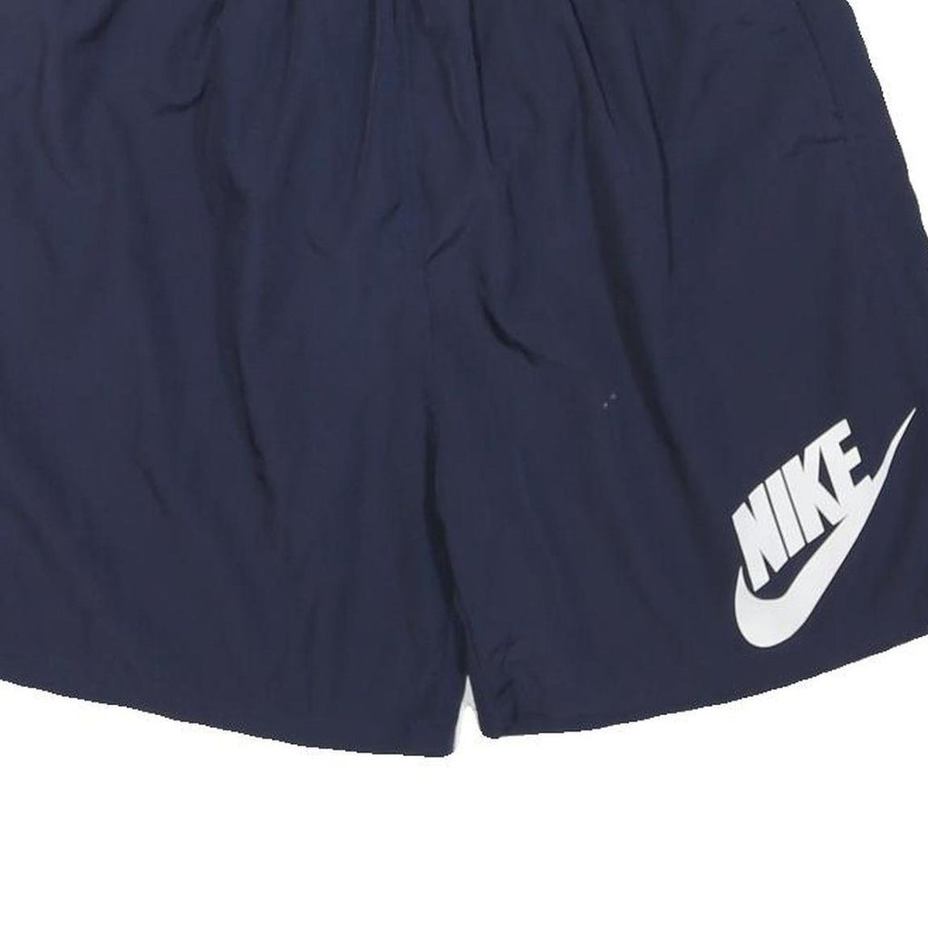 NIKE Mens Shorts Navy Blue Casual Sports 3XL W30 Polyester Blend Drawstring