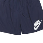 NIKE Mens Shorts Navy Blue Casual Sports 3XL W30 Polyester Blend Drawstring