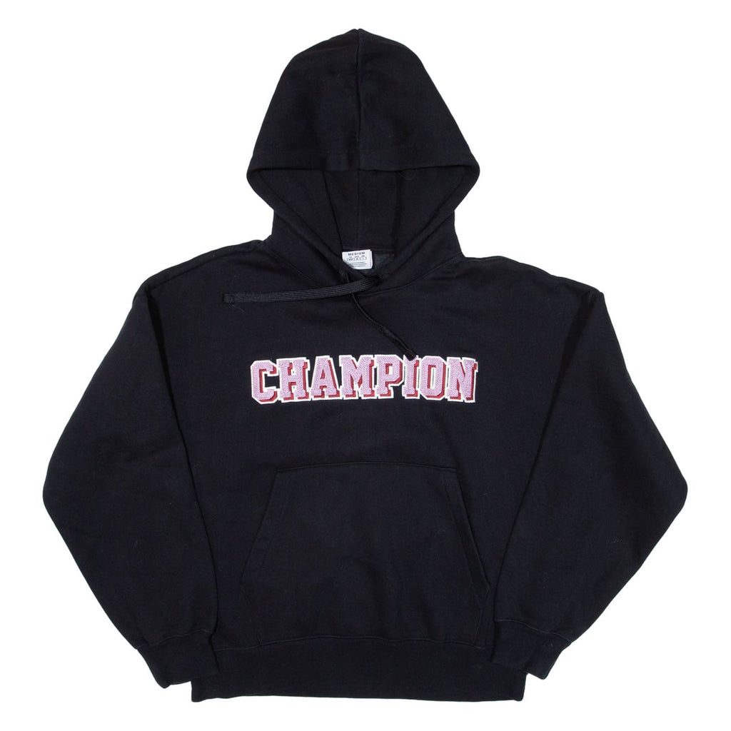 CHAMPION Womens Black Hoodie M