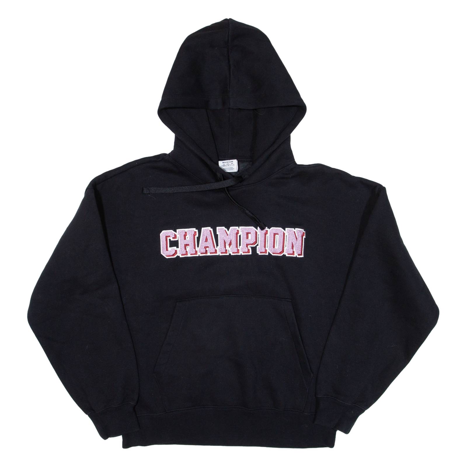 CHAMPION Womens Black Hoodie M