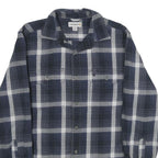 CARHARTT Mens Blue & Grey Check Shirt S Cotton Casual Workwear Comfortable