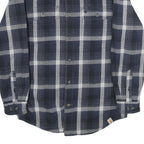 CARHARTT Mens Blue & Grey Check Shirt S Cotton Casual Workwear Comfortable
