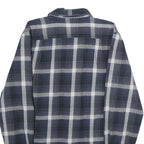 CARHARTT Mens Blue & Grey Check Shirt S Cotton Casual Workwear Comfortable