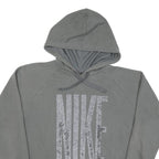 NIKE Womens Grey Hoodie L Cotton Pullover Casual Sports Sweatshirt