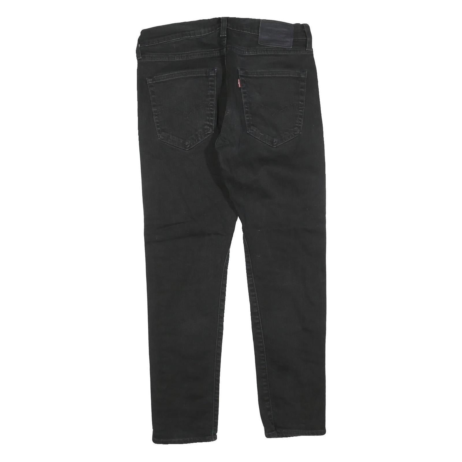 LEVI'S 512 BIG E Mens Jeans Black Slim Skinny Denim W32 L27 Classic Fit Zip