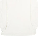 LA MODE Mens White Long Sleeve Plain XL Cotton Polo Shirt Casual Basic