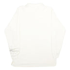 LA MODE Mens White Long Sleeve Plain XL Cotton Polo Shirt Casual Basic