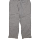 DICKIES Mens Cotton Blend Grey Regular Straight Trousers W28 L30 Workwear Zip