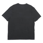 TOMMY HILFIGER Mens Black & Red Graphic T-Shirt XL Short Sleeve Crew Neck Logo