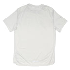 NIKE RUNNING Mens White Athletic T-Shirt M Short Sleeve Crew Neck Reflective