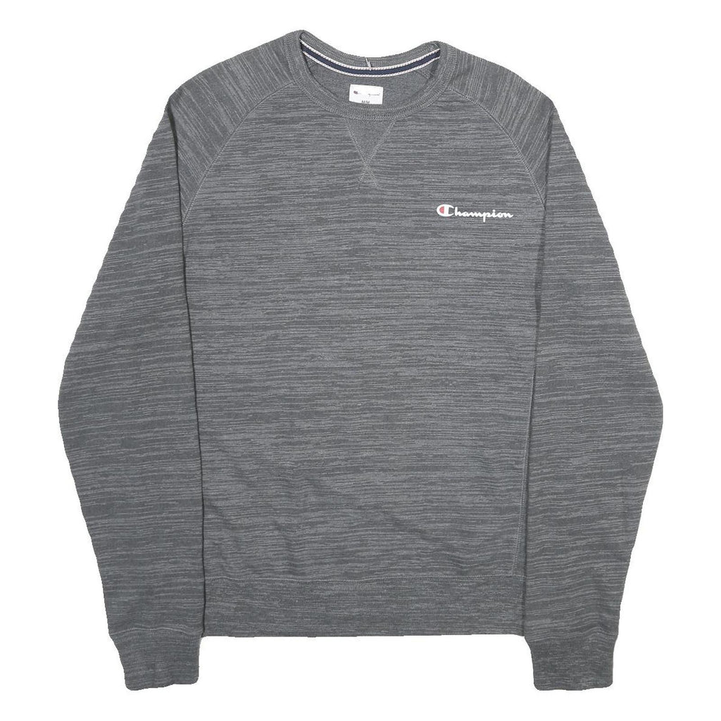 CHAMPION Mens Grey Crew Neck M Cotton Blend Casual Pullover Sweatshirt