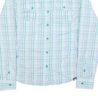 THE NORTH FACE Womens Blue & Purple Check Shirt S Lightweight Breathable Outdoor