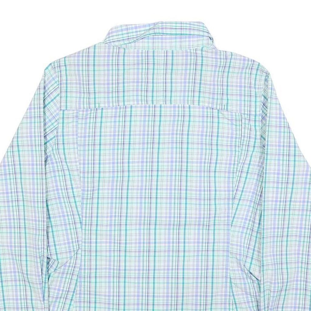 THE NORTH FACE Womens Blue & Purple Check Shirt S Lightweight Breathable Outdoor