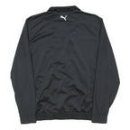 PUMA Mens Black & White Trainer Jacket L Woven Classic Sport Zip Up Logo