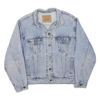 LEVI'S Mens Blue Denim Button Jacket M Cotton Classic Trucker Fit Casual
