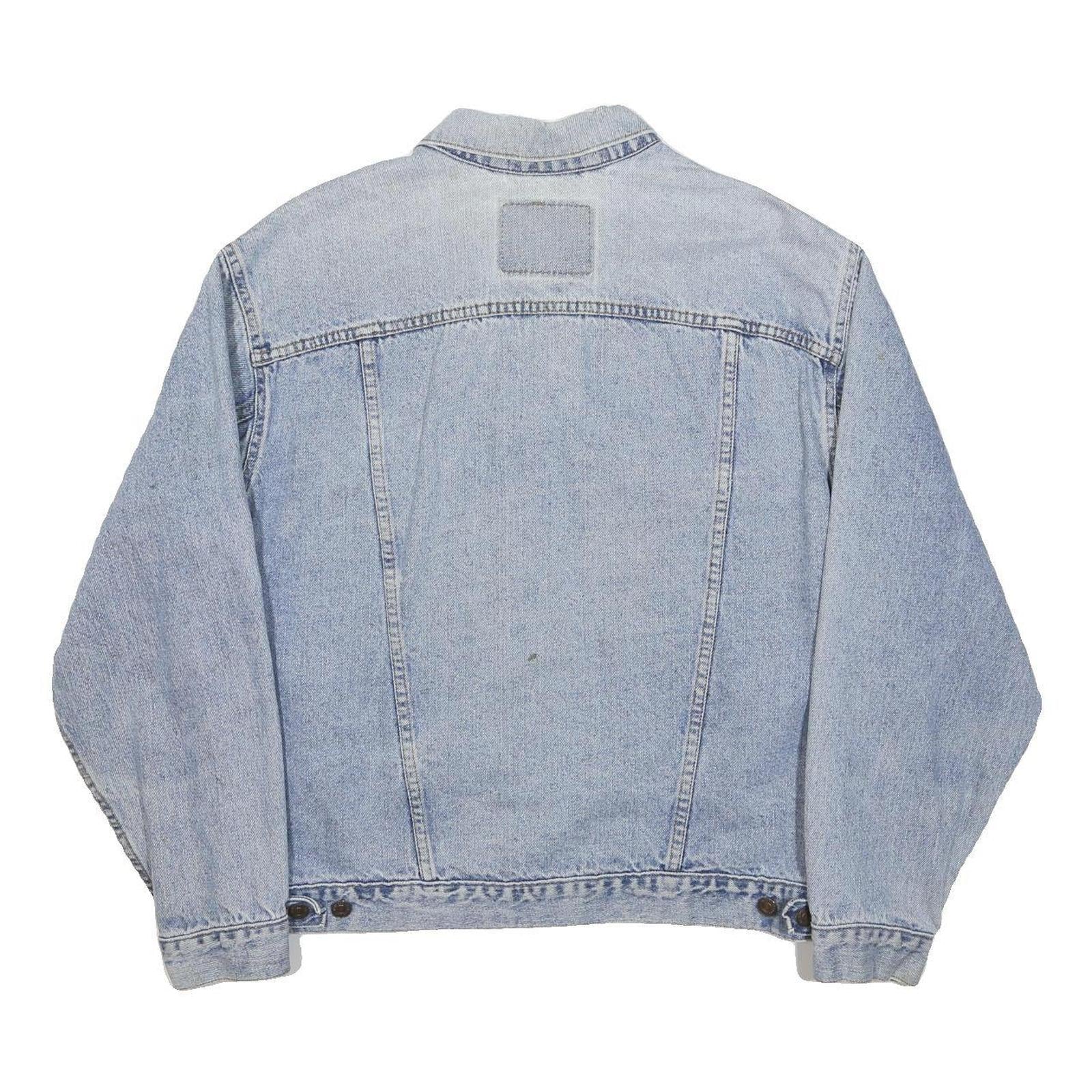 LEVI'S Mens Blue Denim Button Jacket M Cotton Classic Trucker Fit Casual