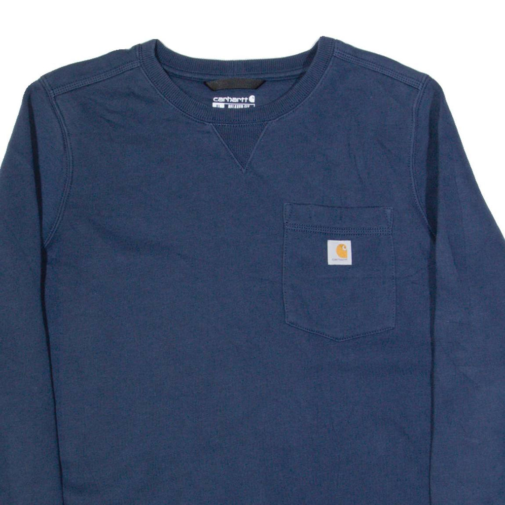 CARHARTT Relaxed Fit Womens Sweatshirt Blue XL