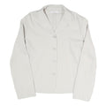 MAX MARA Womens Cream Jacket M Polyester Blend Plain Button Closure Classic Fit