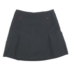 NIKE Womens Black Mini Polyester Blend Skort Athletic Casual M Zip Pockets