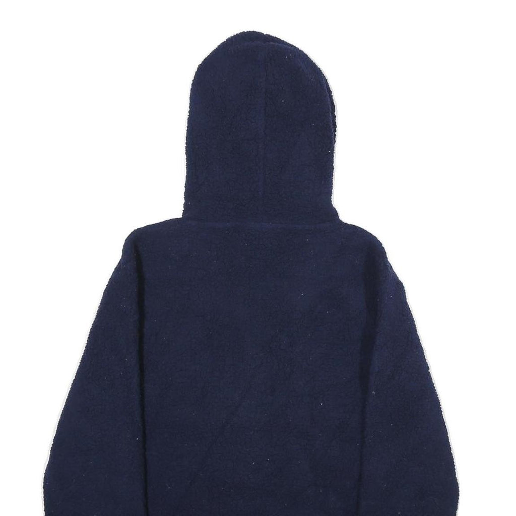 FILA Mens Navy Blue Hoodie S Logo Pullover Sweatshirt Casual