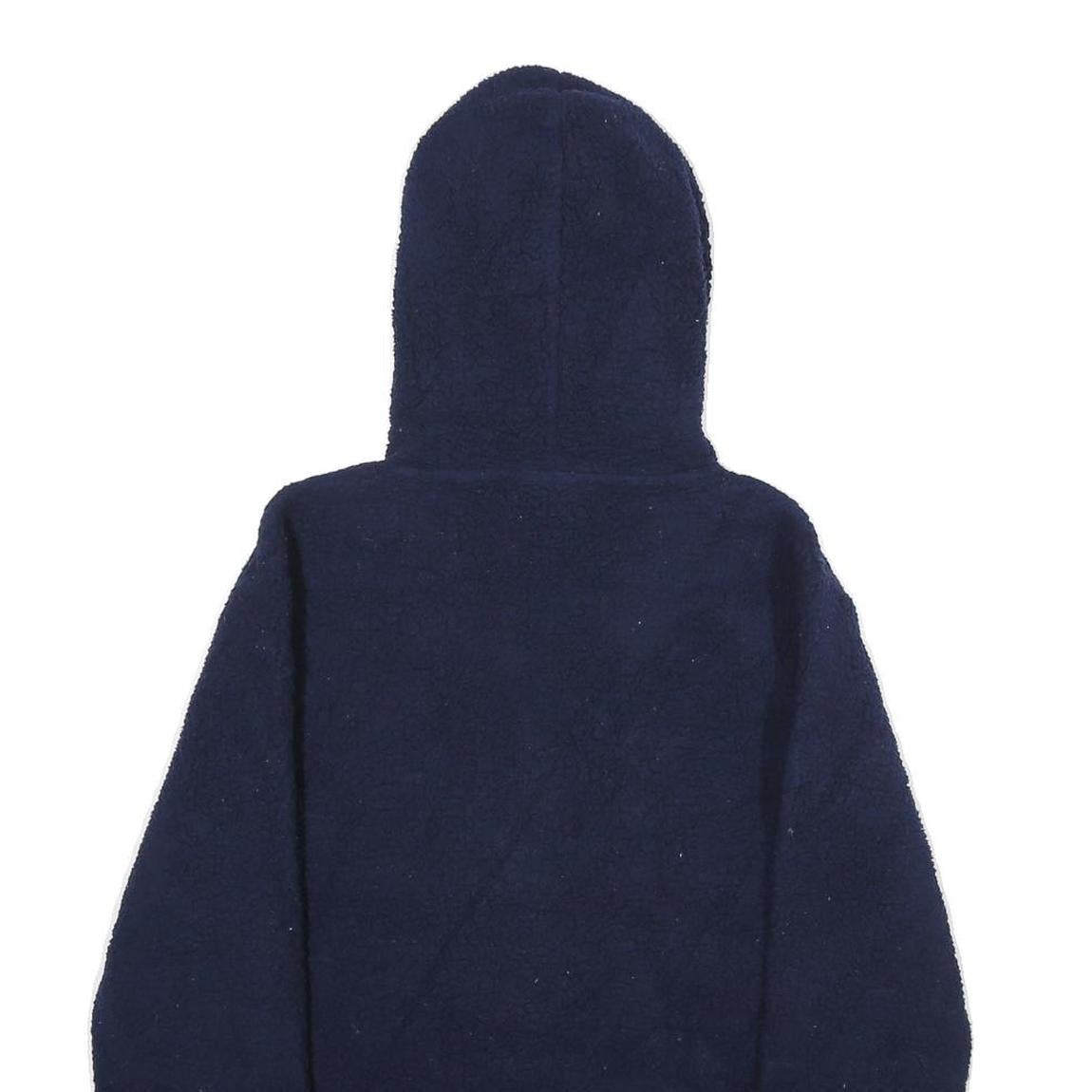 FILA Mens Navy Blue Hoodie S Logo Pullover Sweatshirt Casual