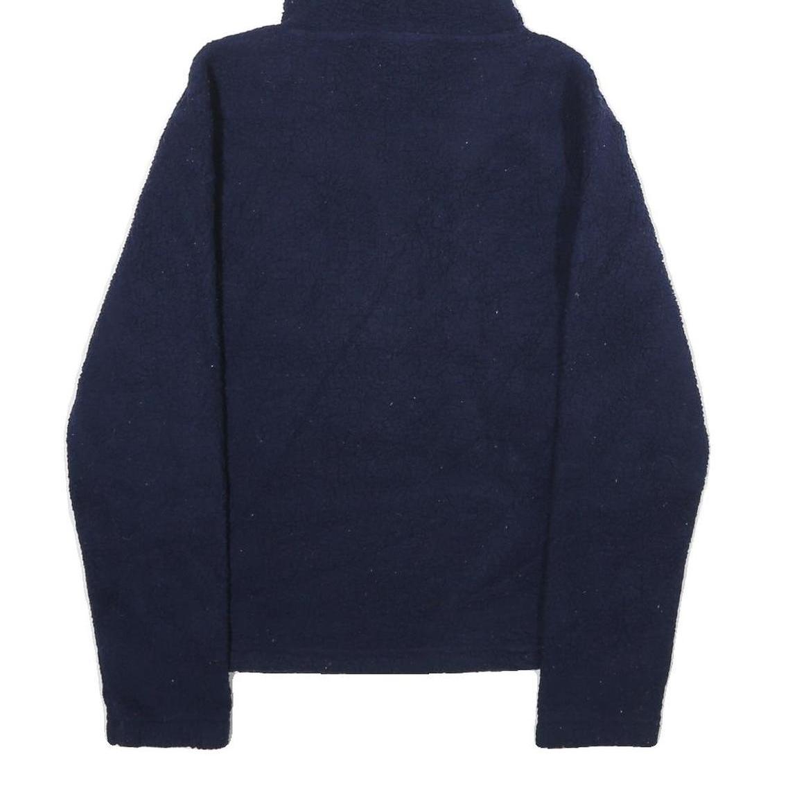 FILA Mens Navy Blue Hoodie S Logo Pullover Sweatshirt Casual