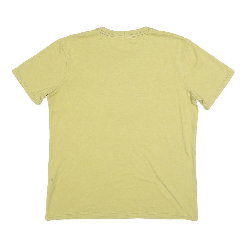 CARHARTT Womens Yellow Pocket T-Shirt L Short Sleeve Crew Neck Cotton Blend