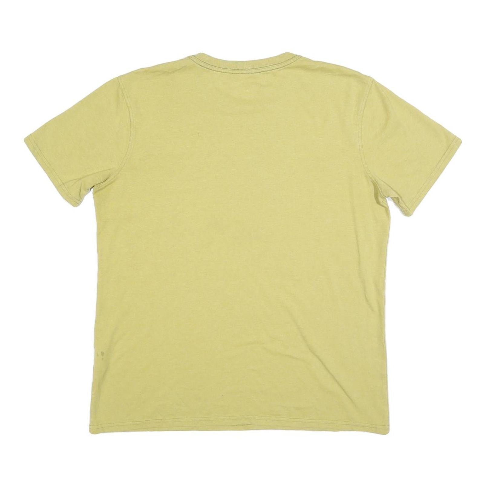 CARHARTT Womens Yellow Pocket T-Shirt L Short Sleeve Crew Neck Cotton Blend