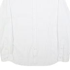 BEN SHERMAN Mens White & Black Shirt S Long Sleeve Cotton Blend Smart Casual
