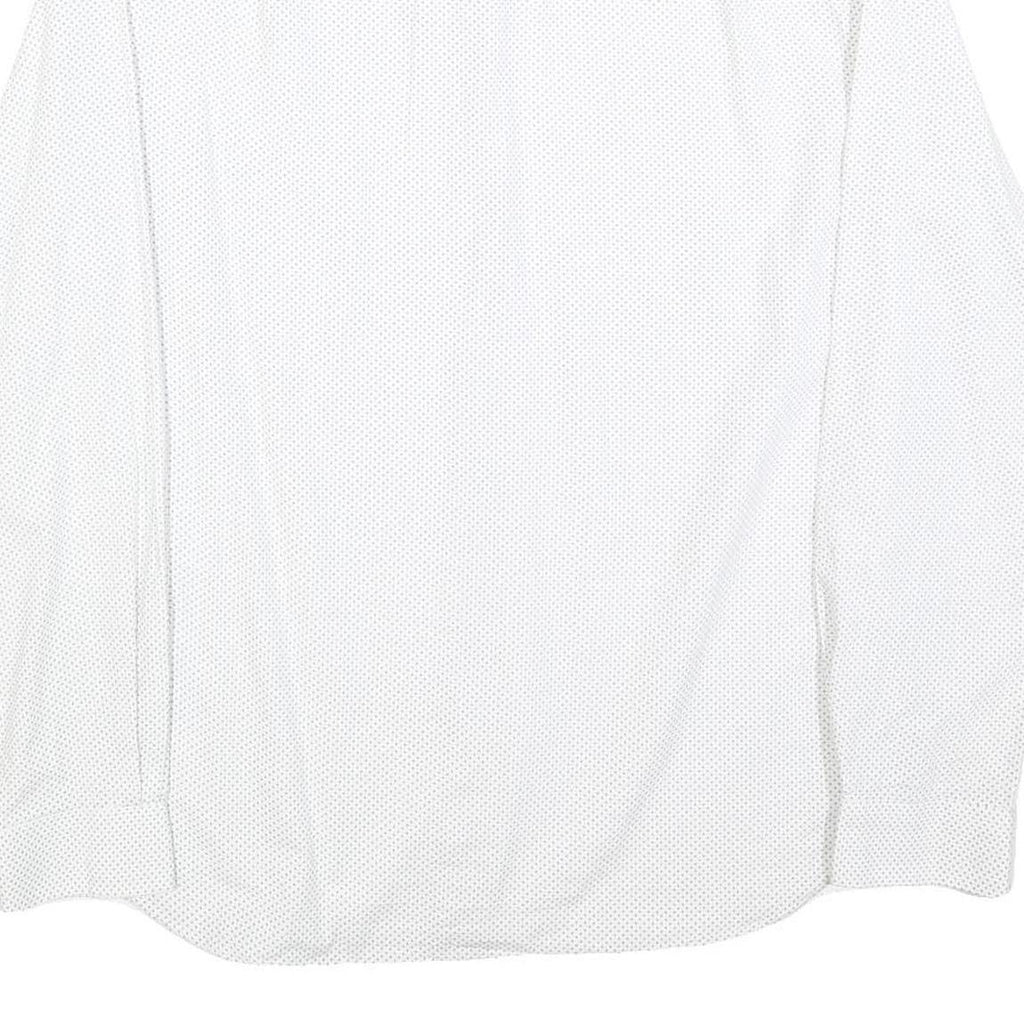 BEN SHERMAN Mens White & Black Shirt S Long Sleeve Cotton Blend Smart Casual