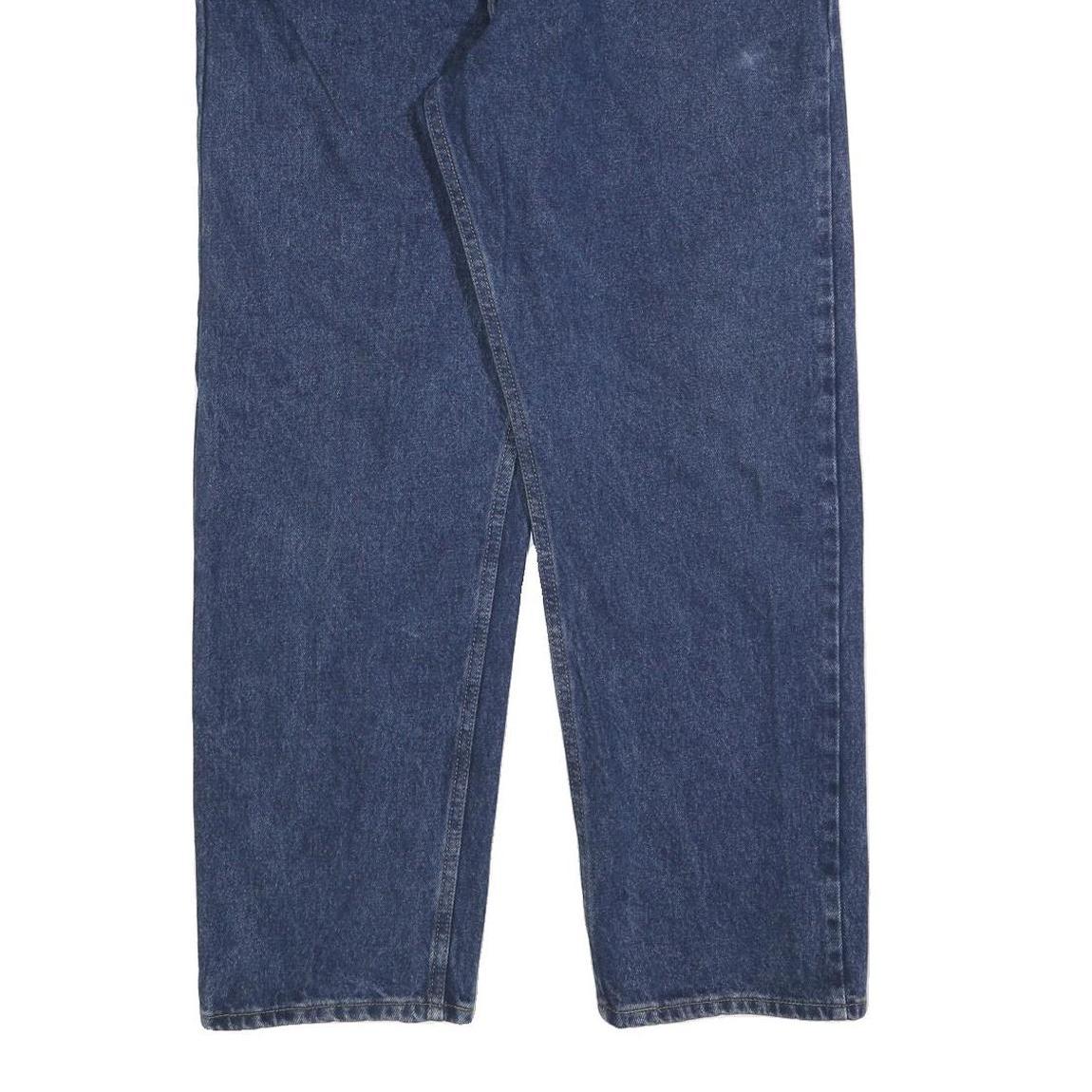 WRANGLER Mens Relaxed Blue Denim Medium Jeans W36 L30 Casual Comfortable Zip