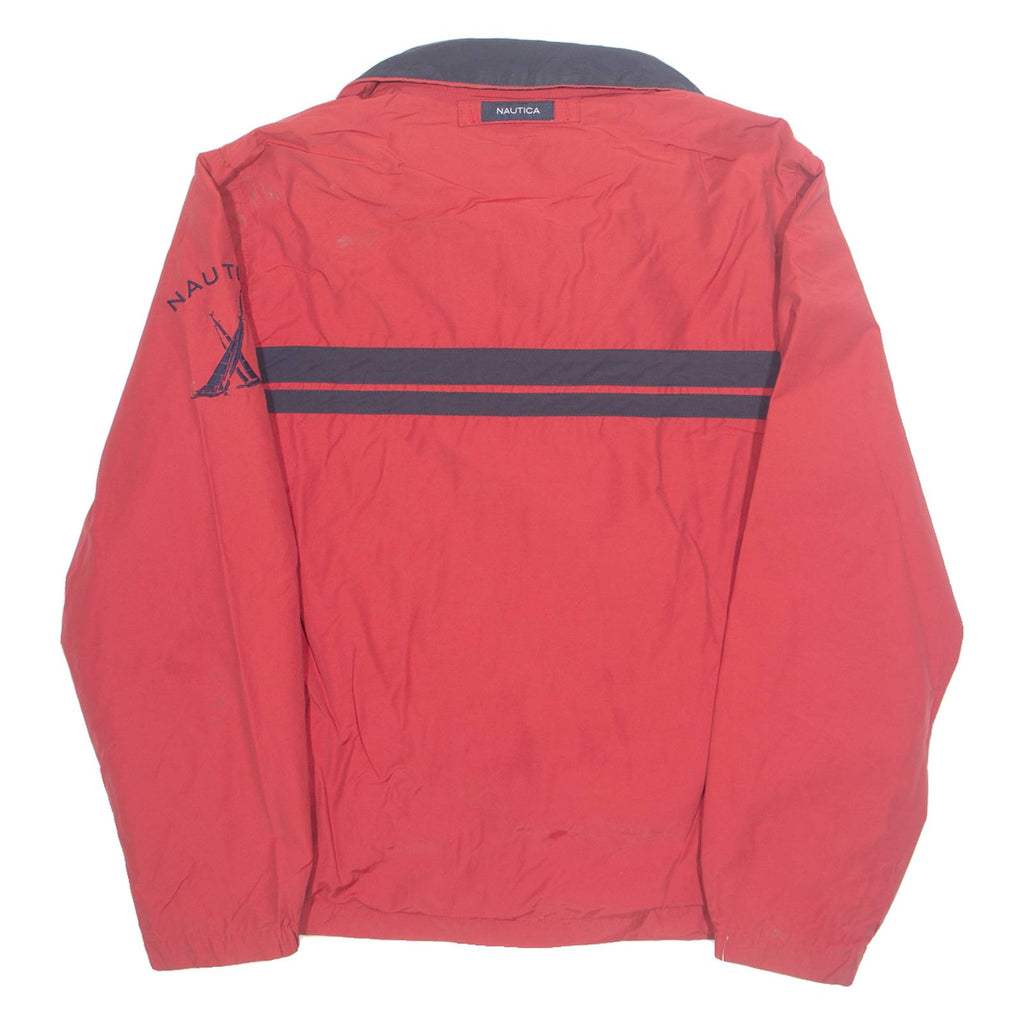 NAUTICA Mesh Lined Mens Rain Jacket Red 90s S