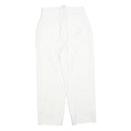 DE LUMINE Womens White Regular Fit Straight Cotton Blend Jeans W26 L26 Zip