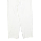 DE LUMINE Womens White Regular Fit Straight Cotton Blend Jeans W26 L26 Zip