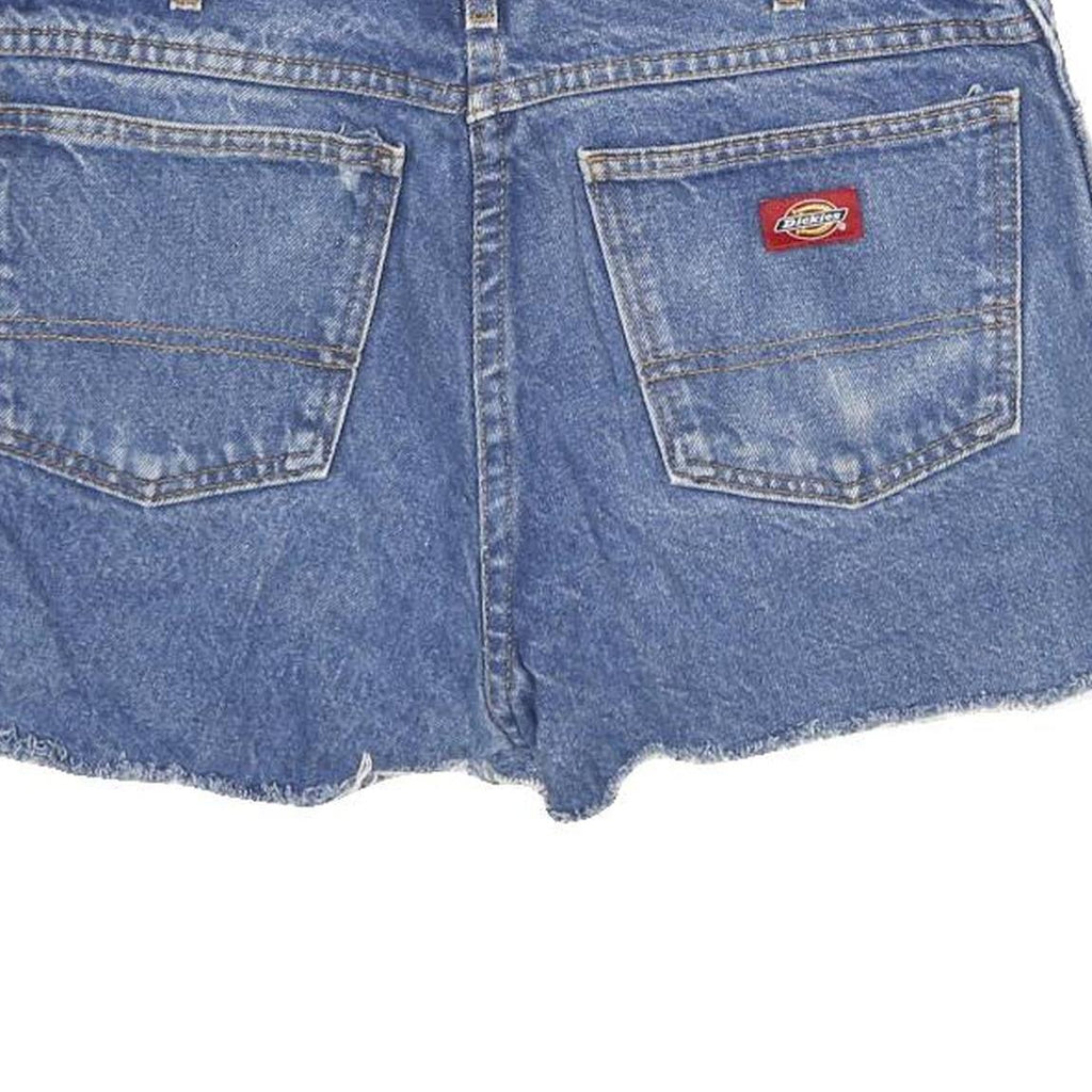 LEVI'S Womens Denim Blue Casual Shorts M W32 Distressed Hem Raw Edge