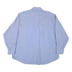 TOMMY HILFIGER Mens Blue Shirt XL Cotton Blend Long Sleeve Classic Fit