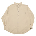 WOOLRICH Mens Plain Shirt Beige Long Sleeve XL