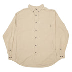WOOLRICH Mens Plain Shirt Beige Long Sleeve XL