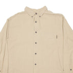 WOOLRICH Mens Plain Shirt Beige Long Sleeve XL