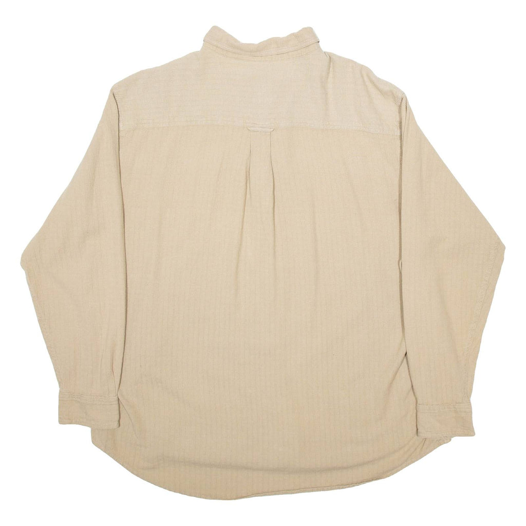 WOOLRICH Mens Plain Shirt Beige Long Sleeve XL