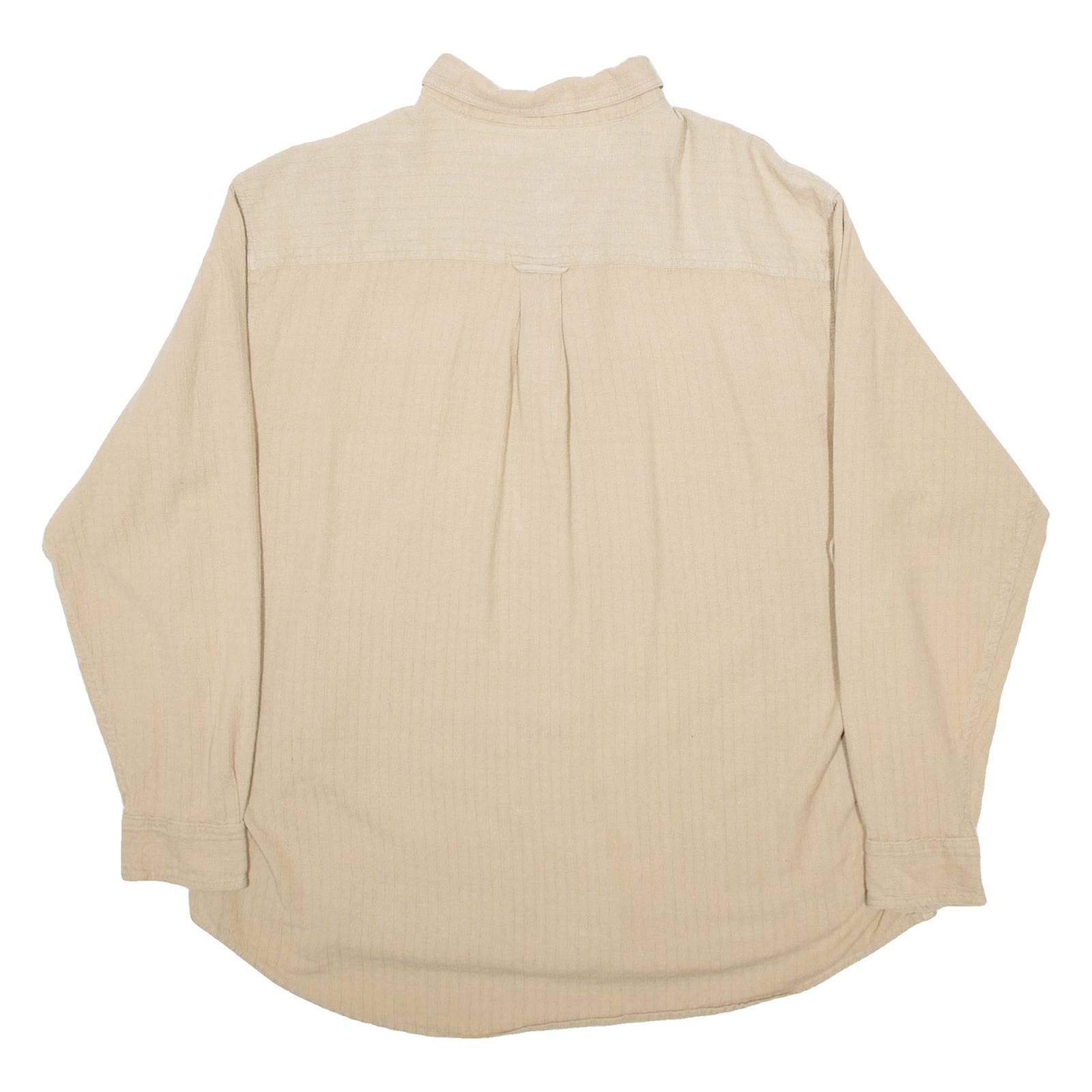 WOOLRICH Mens Plain Shirt Beige Long Sleeve XL