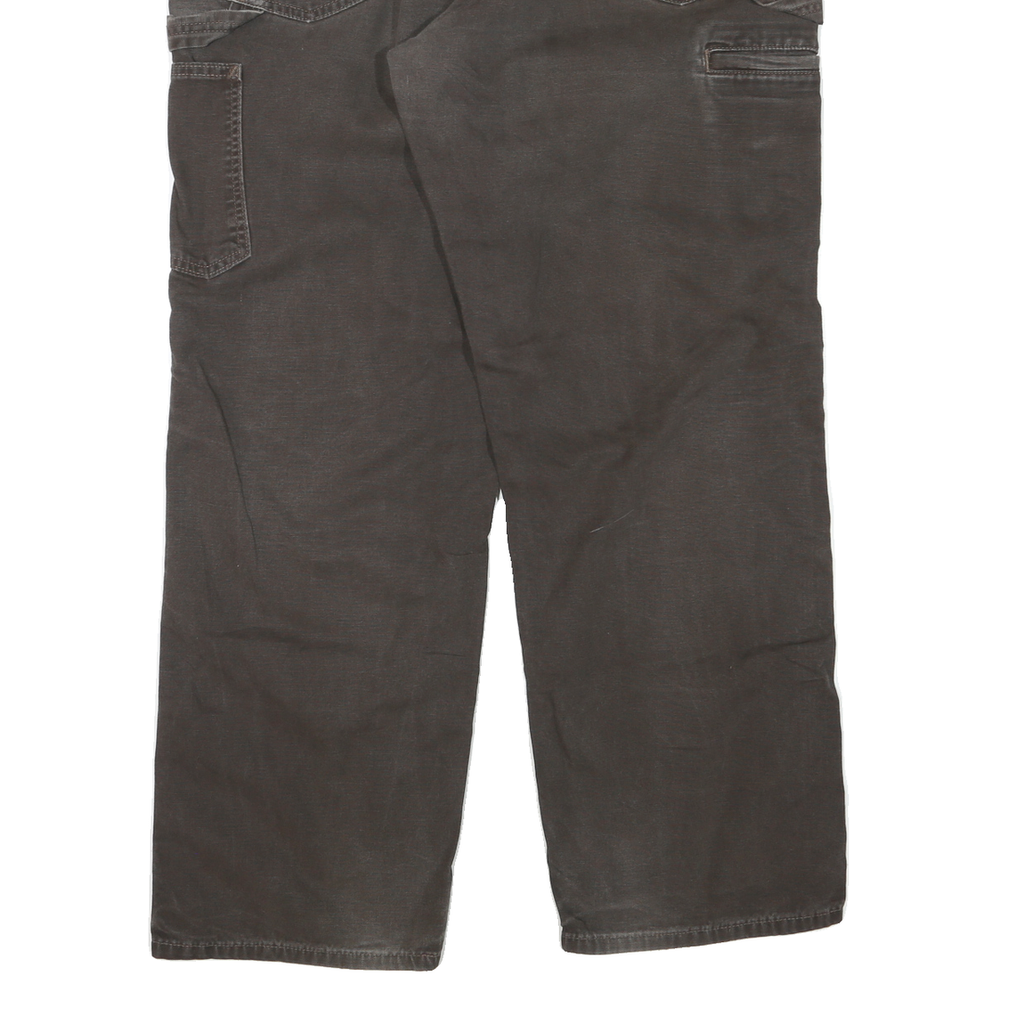 CARHARTT Mens Regular Fit Straight Leg Denim Dark W36 L30 Workwear Zip