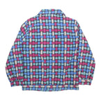BEND OVER Womens Blue & Pink Printed Shirt Long Sleeve Collared S Polyester Top