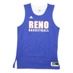 ADIDAS Mens Blue Reno Basketball Vest L Sleeveless Crew Neck Sports Jersey
