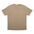 CARHARTT Mens Beige Pocket T-Shirt XL Short Sleeve Crew Neck Cotton Blend Casual