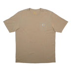 CARHARTT Mens Beige Pocket T-Shirt XL Short Sleeve Crew Neck Cotton Blend Casual
