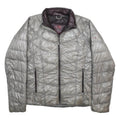 THE NORTH FACE Womens Silver Grey Insulated Jacket M Polyester Quilted Zip Up
