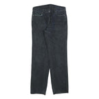 TEDDYS Womens Black Regular Straight Denim Stone Wash W32 L32 Cotton Blend Zip